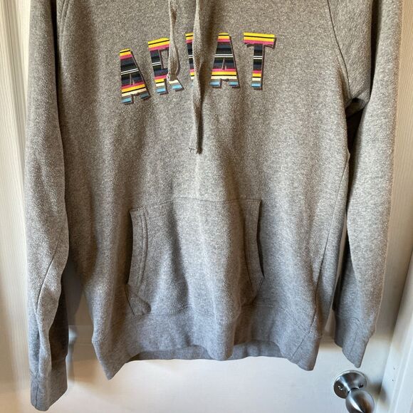 Ariat R.E.A.L. Hoodie Women’s Size Medium Grey Pullover Pouch - Picture 6 of 13